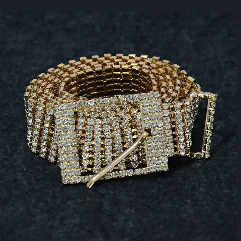 8-Row Rhinestone Belt WA0196