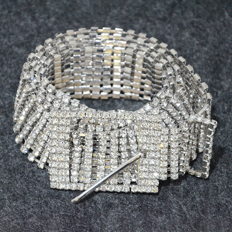 8-Row Rhinestone Belt WA0196