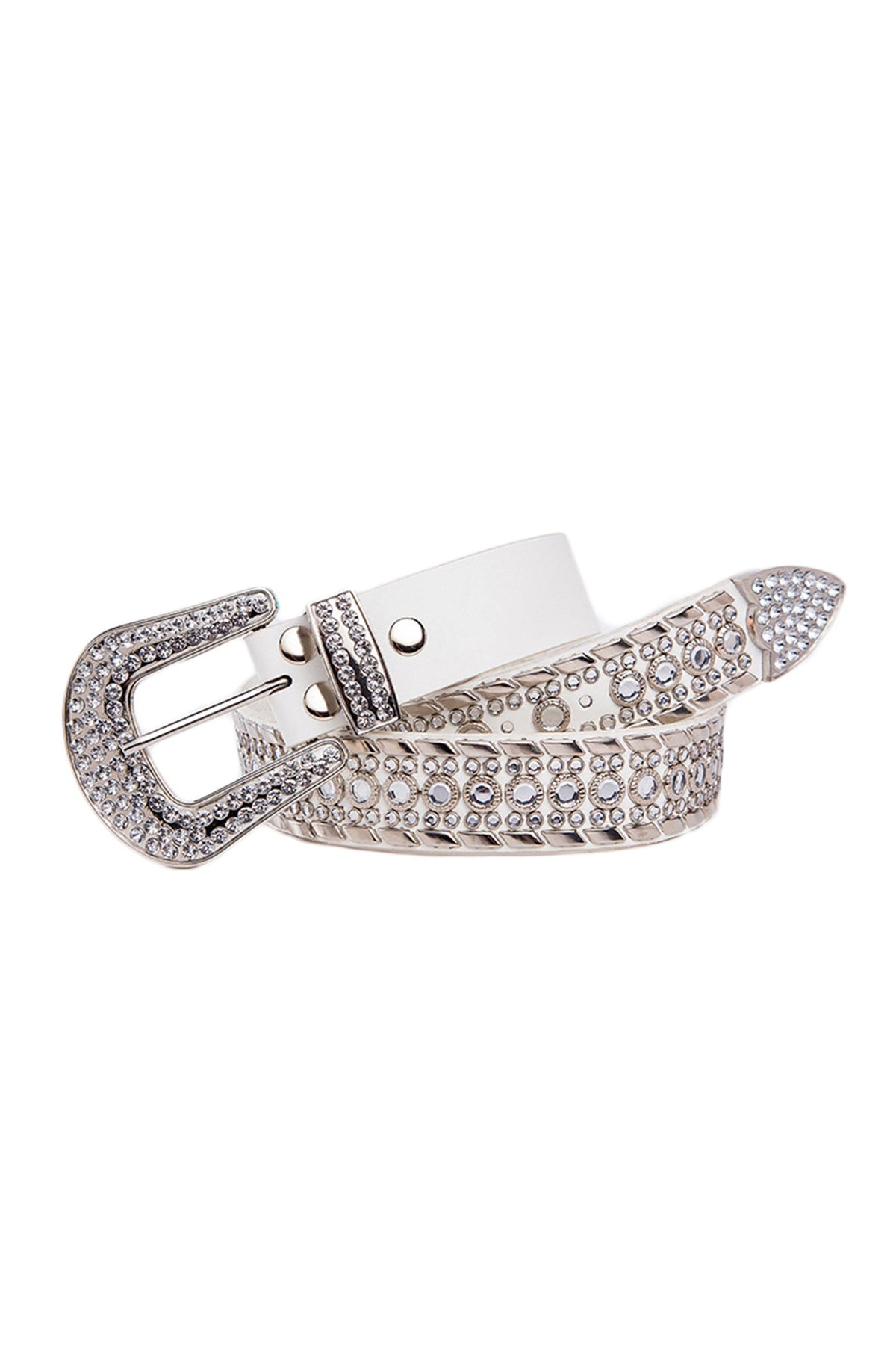 Rhinestone Leather Belt WA0211 – view 15
