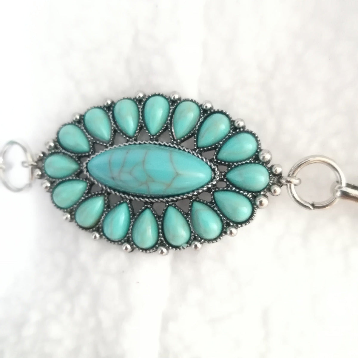Floral Turquoise Patch Waist Chains WA0240 – view 4
