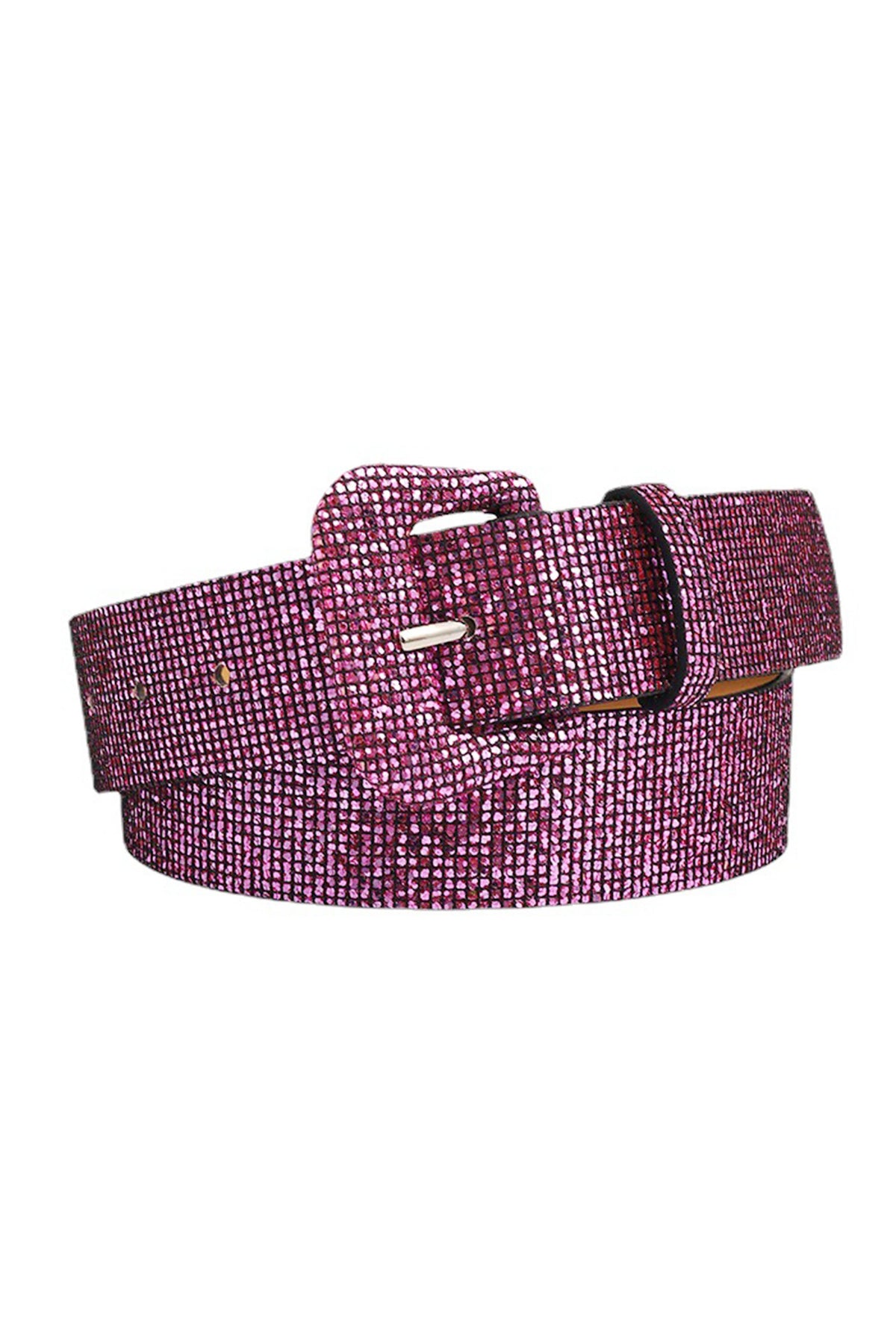 Glitter Pu Leather Belt WA0268