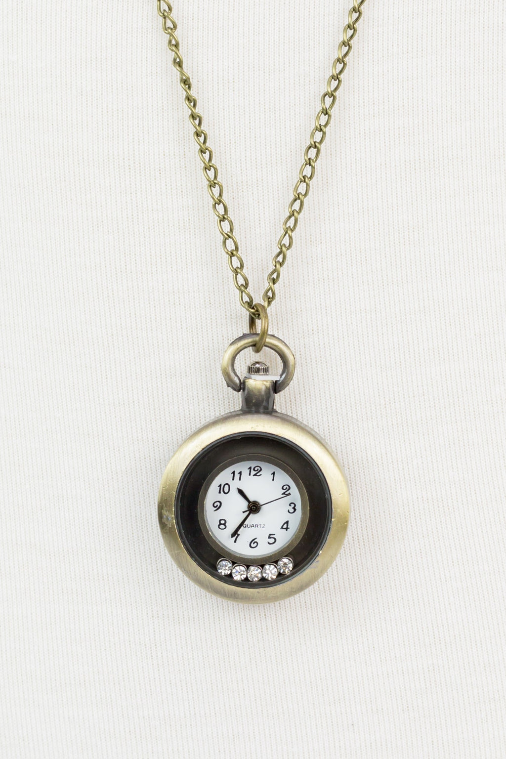 Gemmed Pendant Watch WH0035