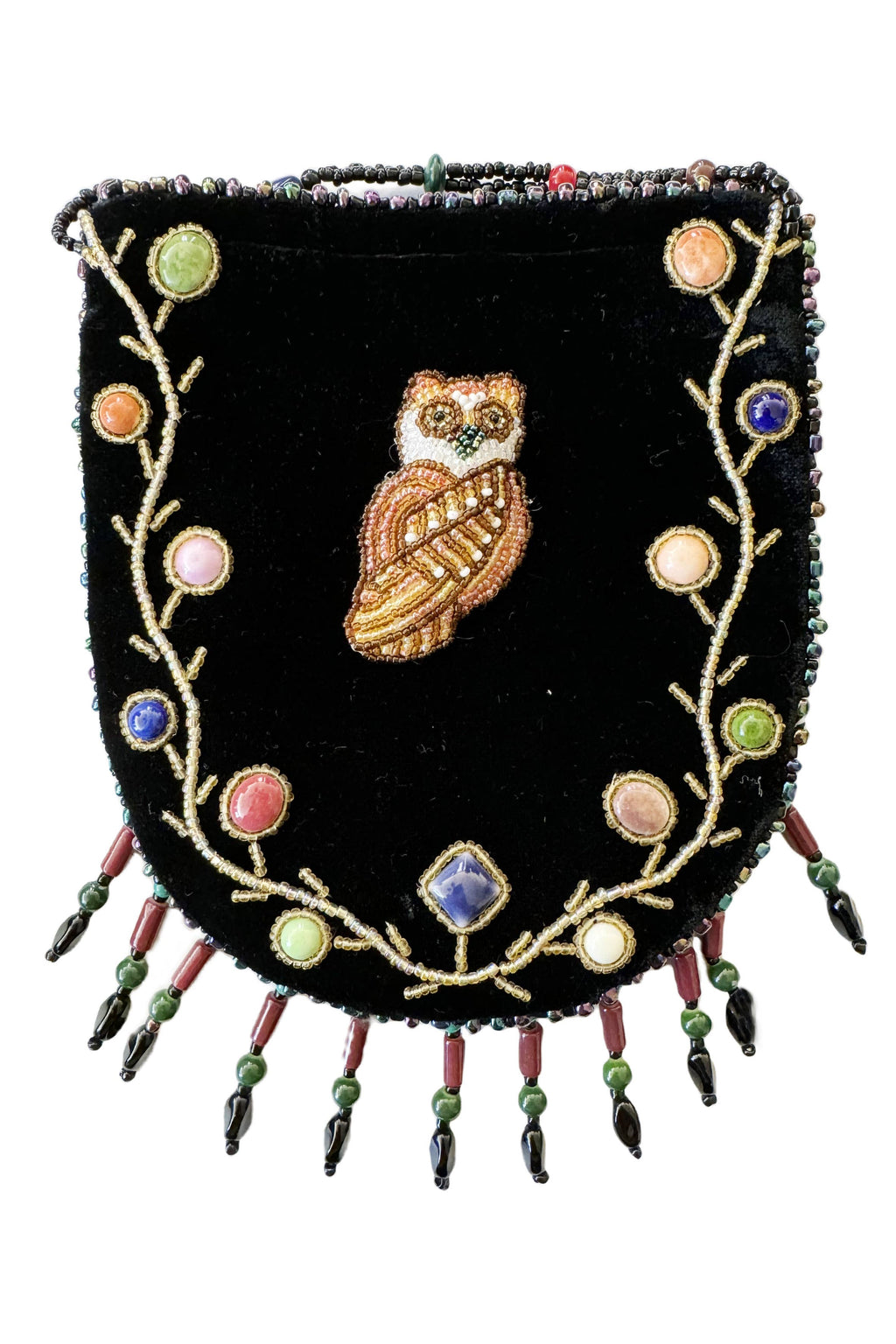 Owl Pattern Velvet Crossbody MUG