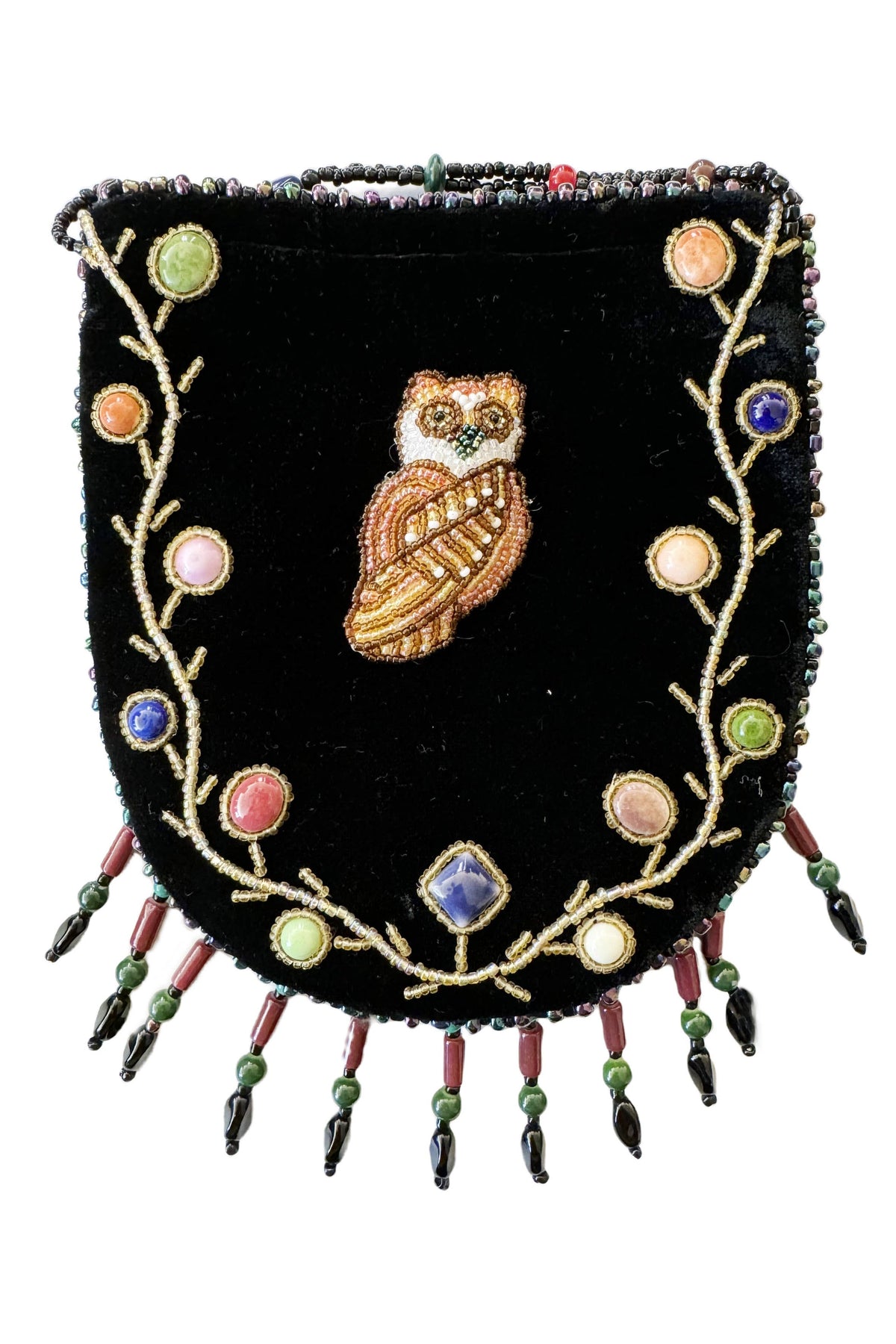 Owl Pattern Velvet Crossbody MUG