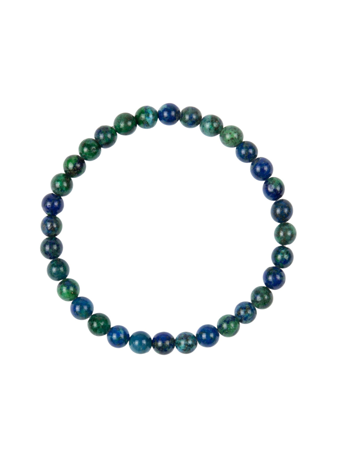Azurite Stone Stretch Bracelet B2972-Azurite - 6MM