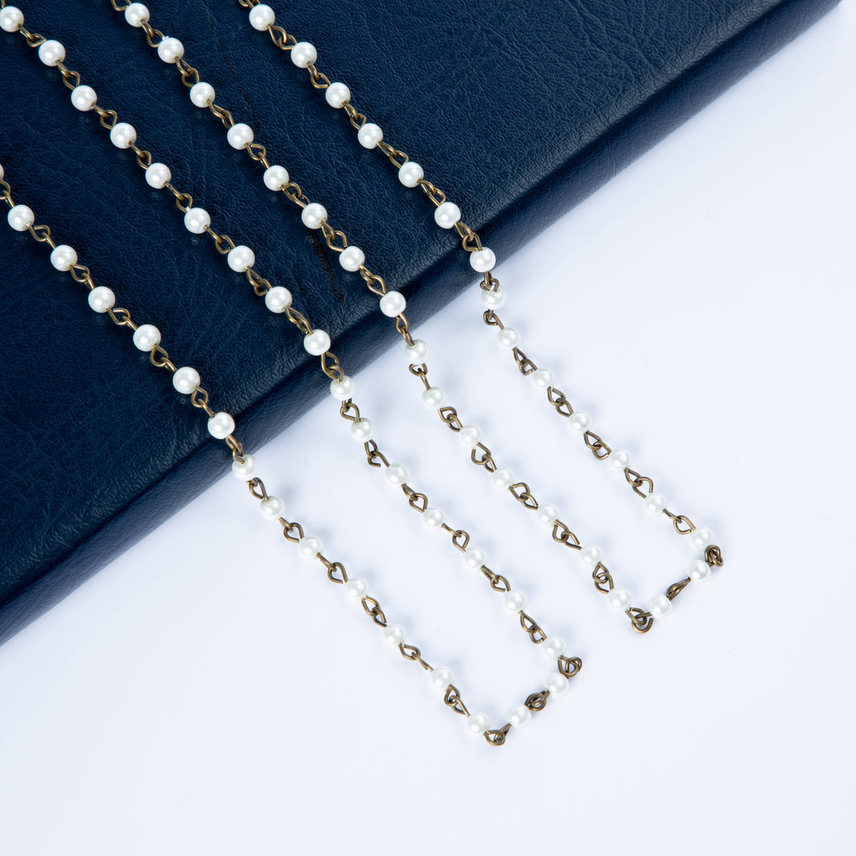 Crystal Beaded Chain Necklace N1163