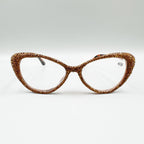 Handmade Rhinestone Cat-Eye Reader Glasses G0399