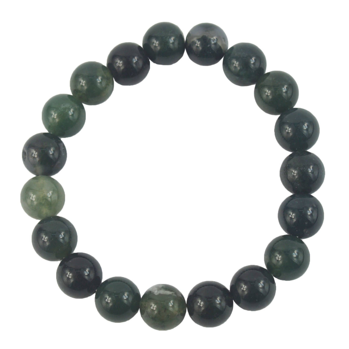 Matte Indian Agate Stone Stretch Bracelet B1590-Matte Indian Agate - 10MM