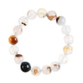 Dendritic Agate Stone Stretch Bracelet B2054-Dendritic Agate - 12MM