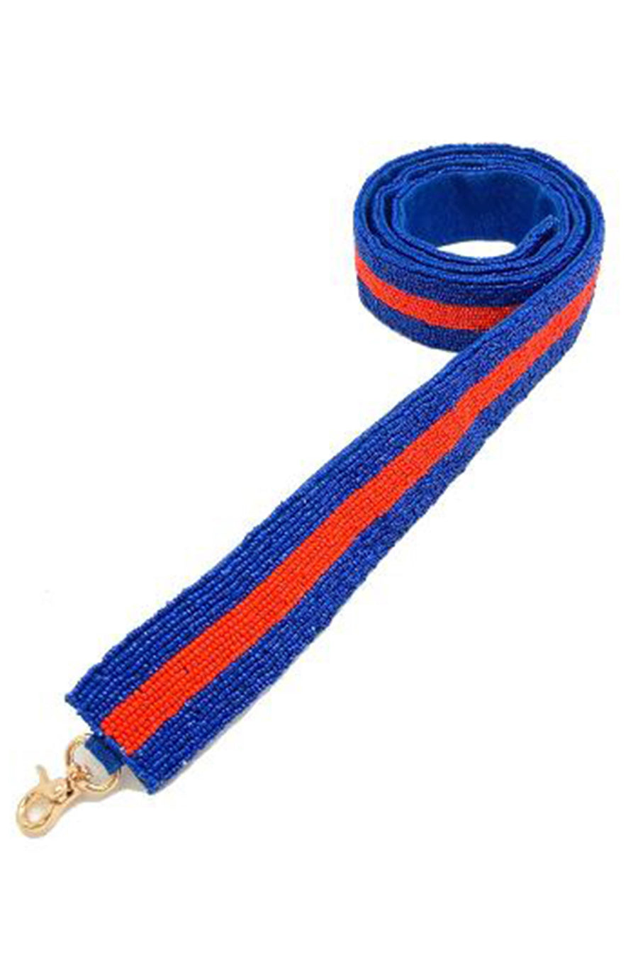 Navy Striped Guitar Bag Strap STR-005