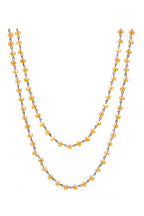 Crystal Beaded Chain Necklace N1163