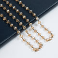 Crystal Beads Chain Necklace N1163-54-BZ