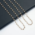 Crystal Beaded Chain Necklace N1163