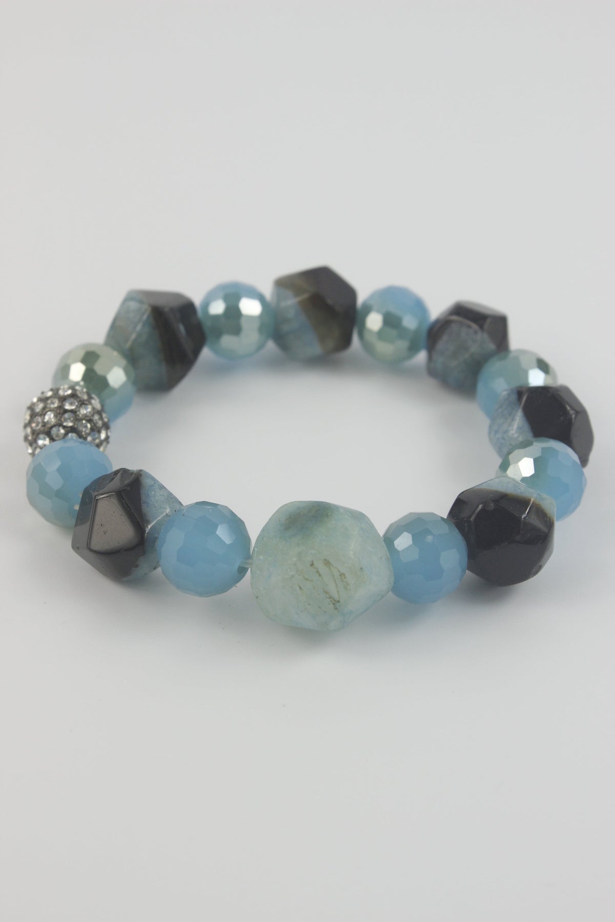 Stone Crystal Beads Bracelets B1226