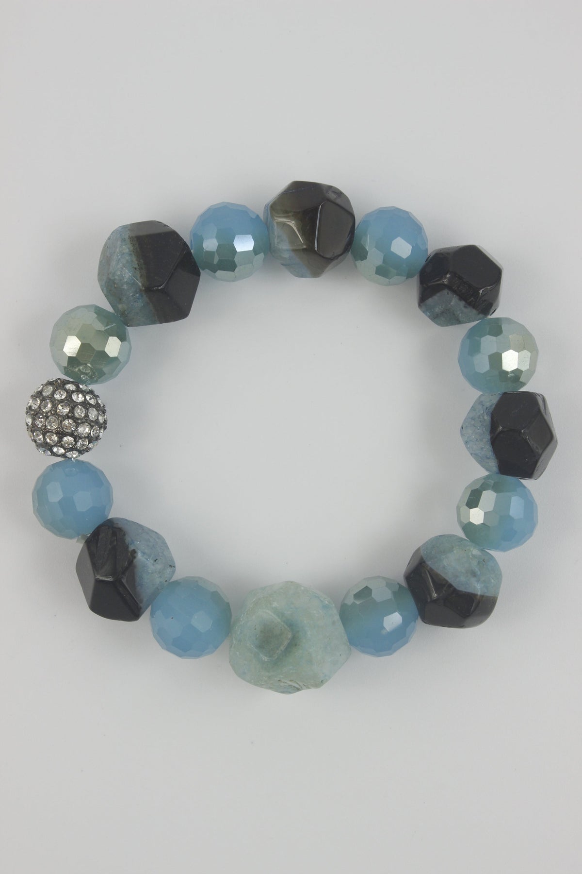 Stone Crystal Beads Bracelets B1226