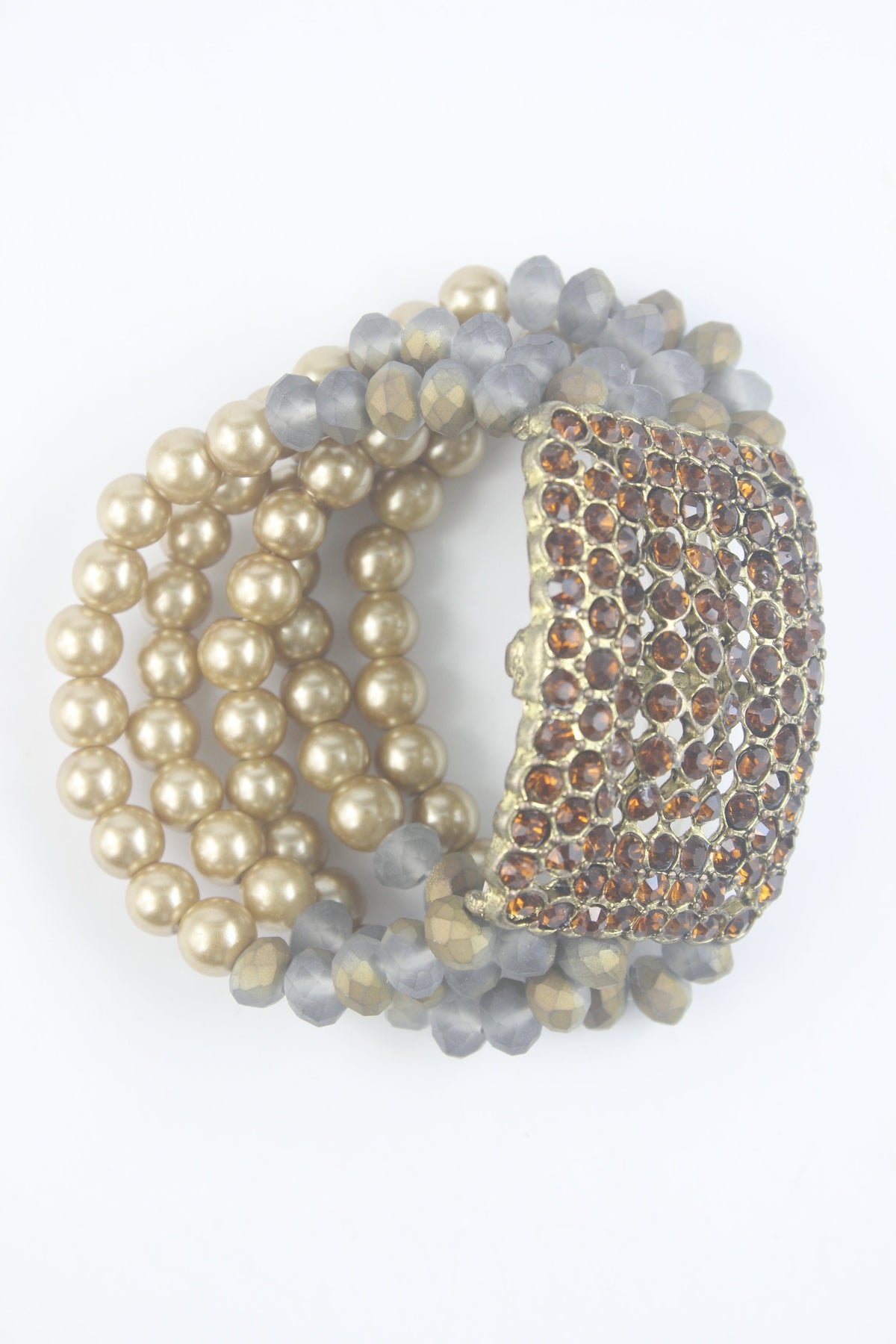 Rhinestone Crystal Beaded Bracelet B1319