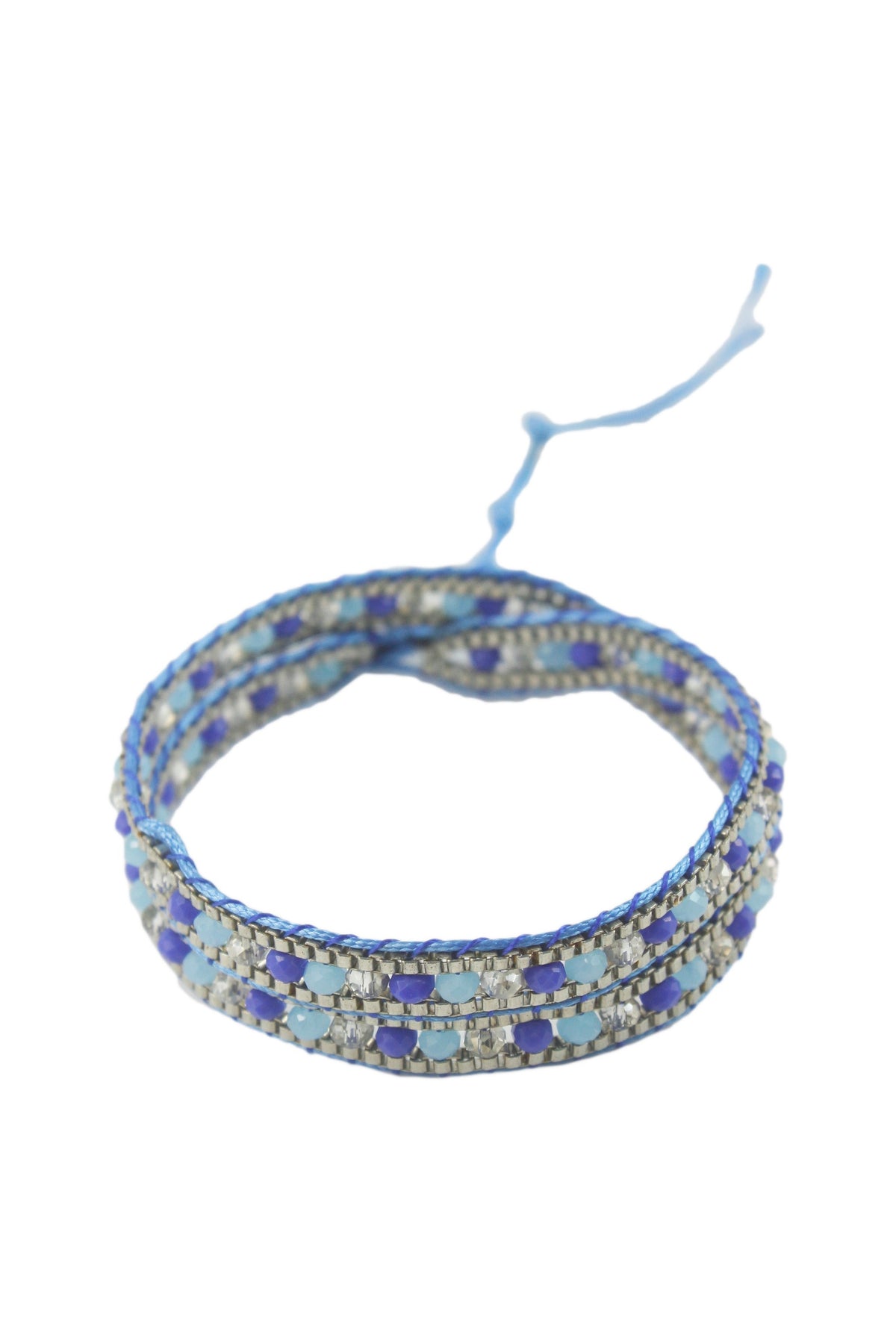 Gemstone Beaded Wrap Round Bracelet B1584