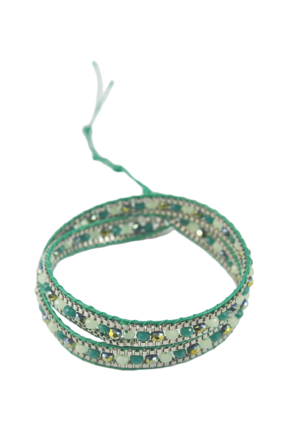 Gemstone Beaded Wrap Round Bracelet B1584