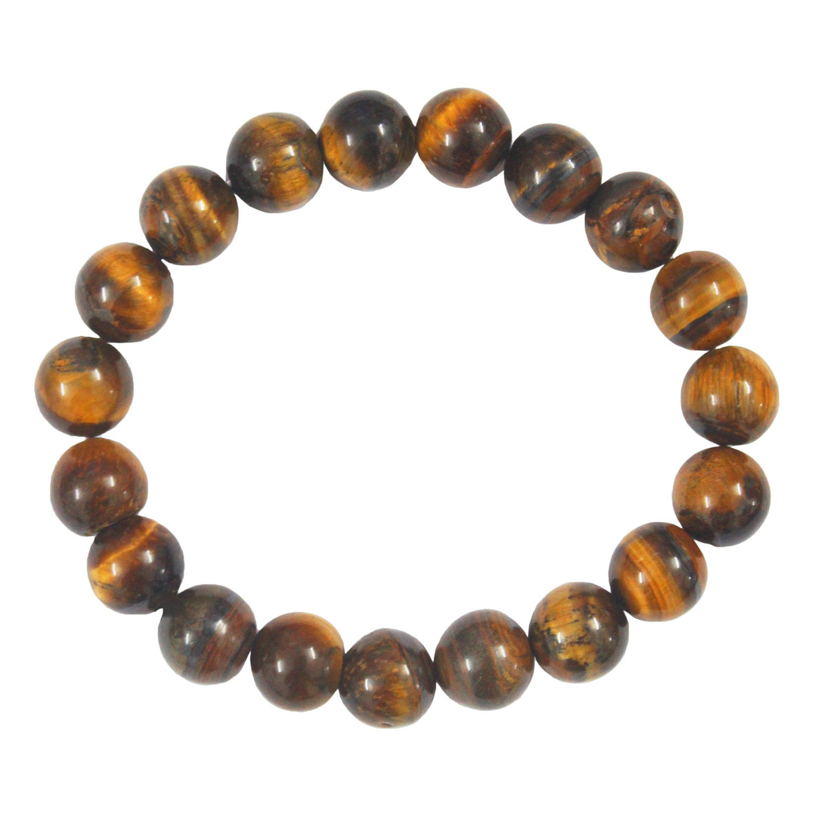Tiger Eye Stone Stretch Bracelet B1727-Tiger-Eye - 10MM