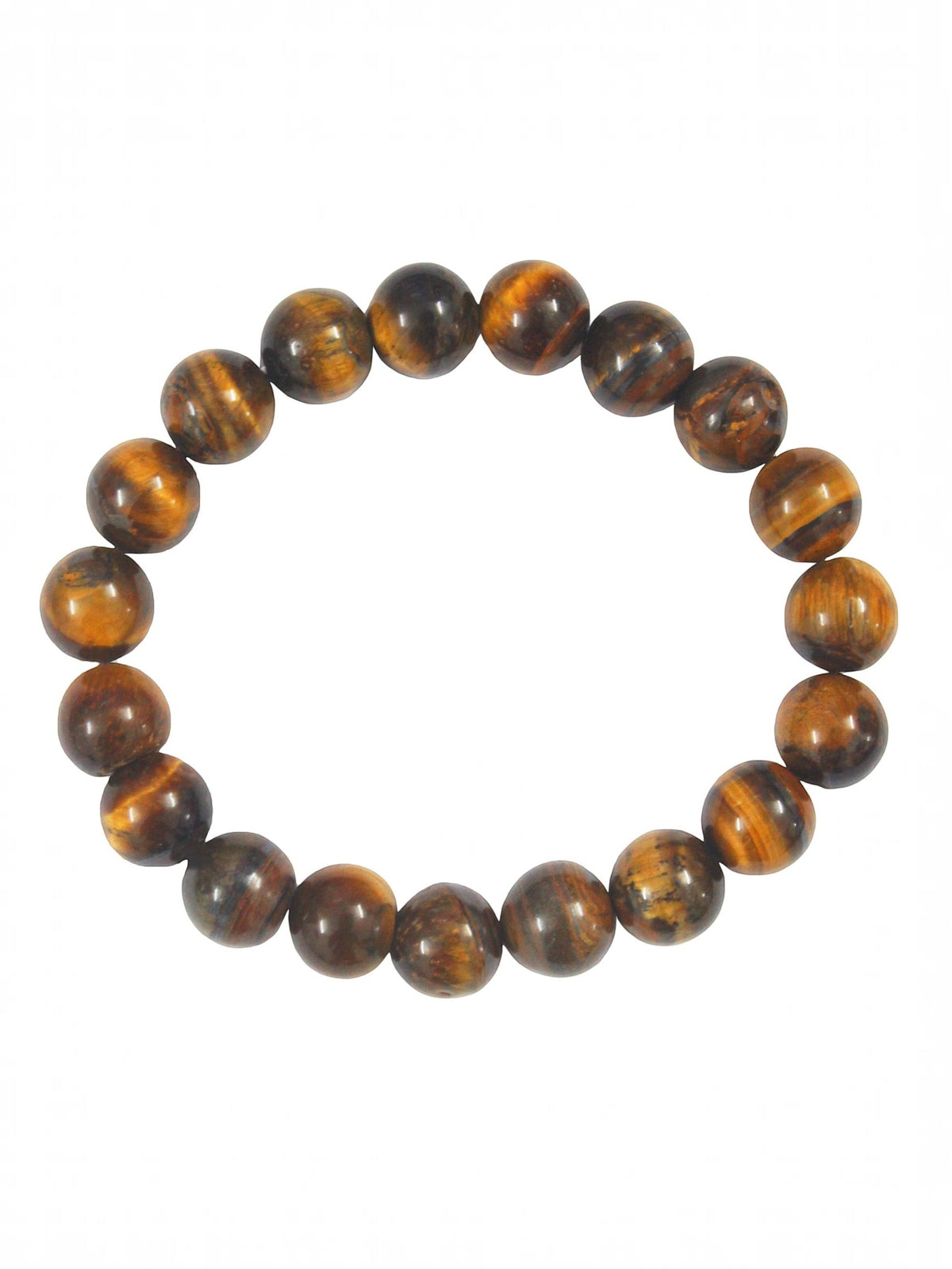 Tiger Eye Stone Stretch Bracelet B1727-6MM - view 3