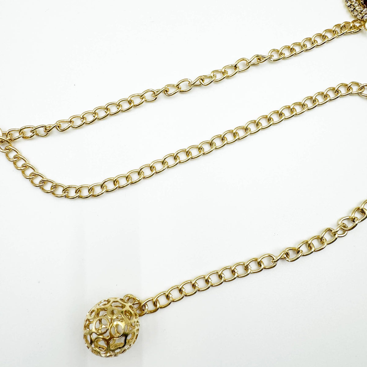 Geometry Rhinestone Waist Chain WA0274 – view 3