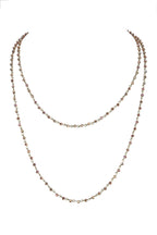 Crystal Beaded Chain Necklace N1163