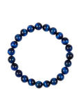 Blue Tiger Eye Stone Stretch Bracelet B2970-Blue Tiger Eye