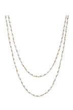 Crystal Beaded Chain Necklace N1163