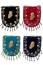 Owl Pattern Velvet Crossbody MUG