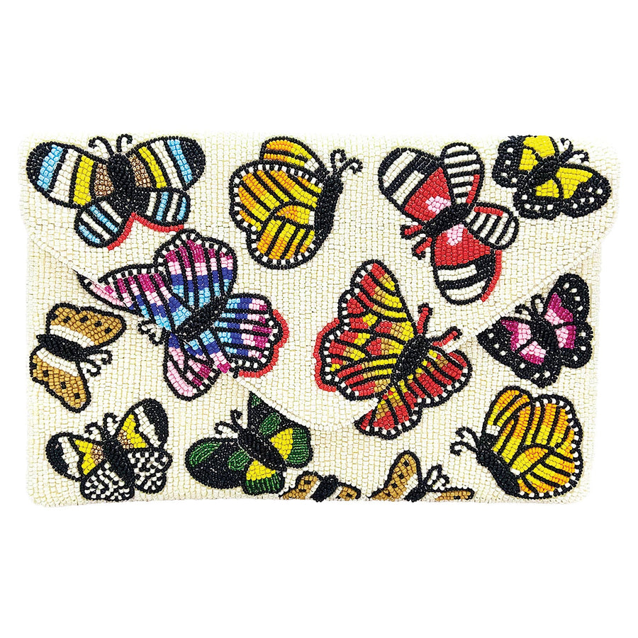 Butterflies Beaded Clutch LAC-SS-704