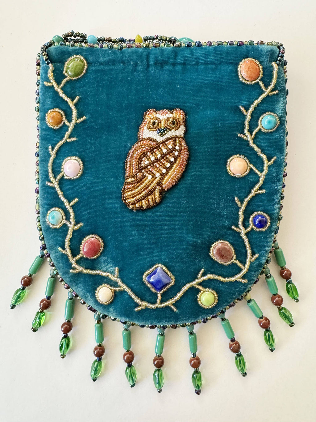 Owl Pattern Velvet Crossbody MUG