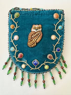Owl Pattern Velvet Crossbody MUG