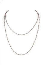 Crystal Beaded Chain Necklace N1163