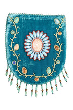 Skull Pattern Velvet Crossbody LUG