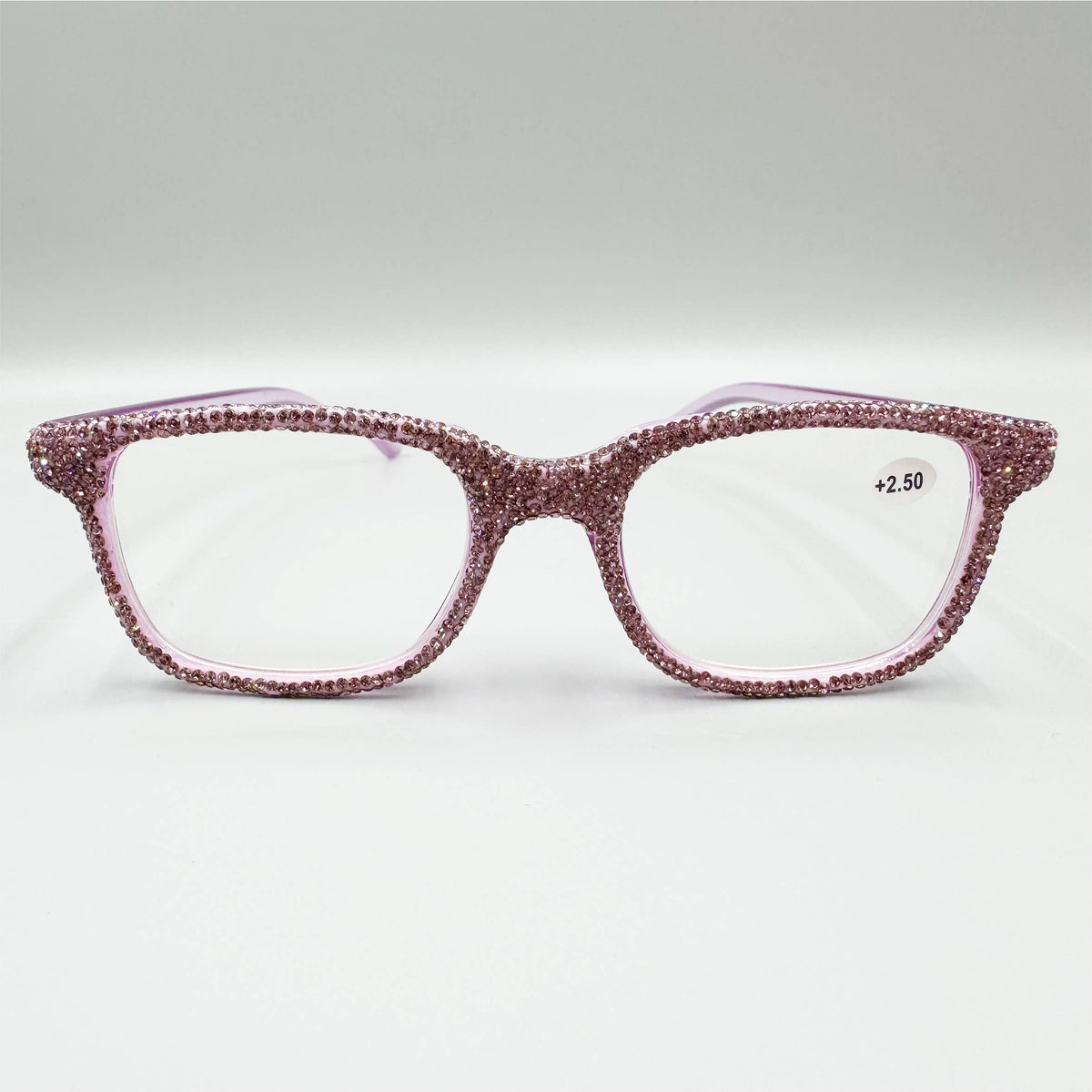 Handmade Rhinestone Rectangle Reader Glasses G0444