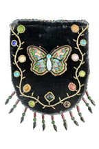 Skull Pattern Velvet Crossbody LUG