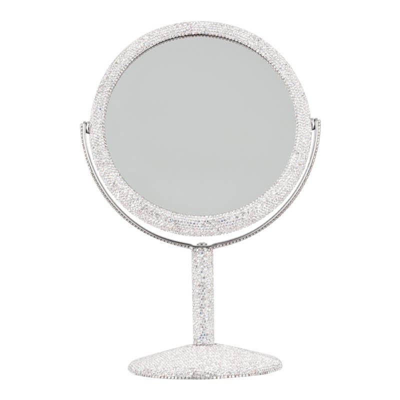 Handmade Rhinestone Desktop Portable Mirror M0445