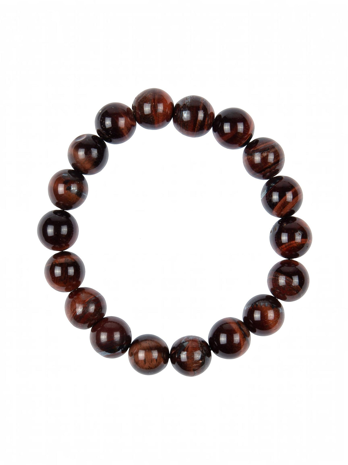 AB Red Tiger Eye Stone Stretch Bracelet B2969-AB Red Tiger Eye - 10MM