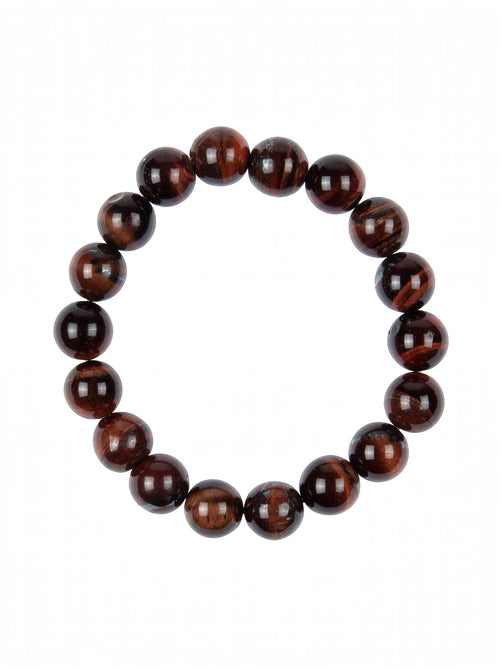 AB Red Tiger Eye Stone Stretch Bracelet B2969-AB Red Tiger Eye - 10MM