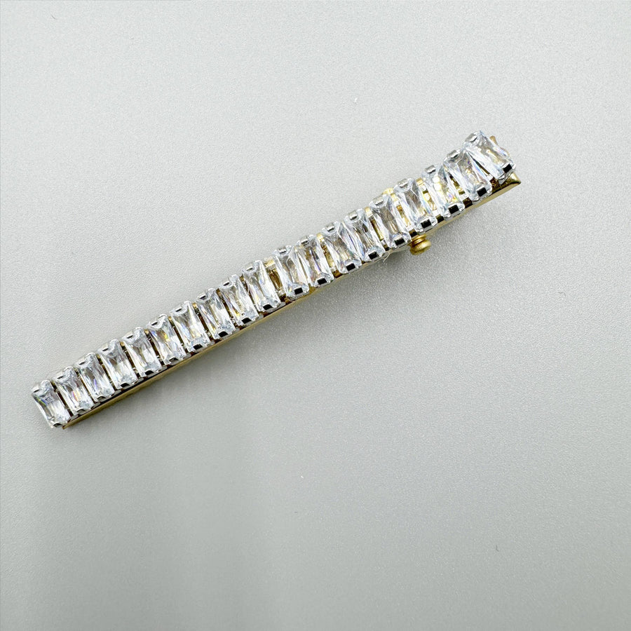 Cubic Zirconia Hair Duckbilled Clip L4640