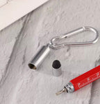 Multi Functional Pen Stylus and Tools Ceramic Rhinestone Keychain CR0113 - view 5