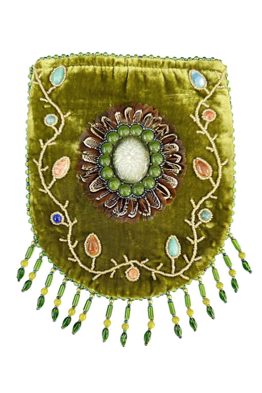 Skull Pattern Velvet Crossbody LUG
