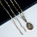 Dalmatian Pendant Crystal Beads Necklace N5273 - Dalmatian