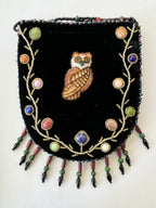 Owl Pattern Velvet Crossbody MUG
