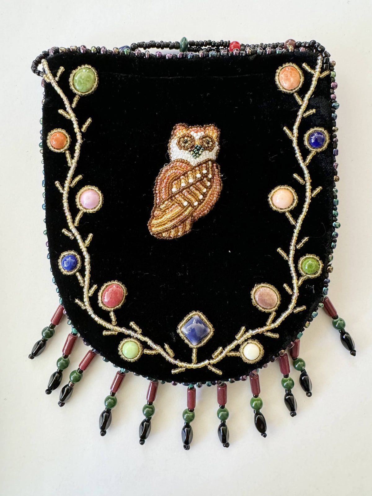 Owl Pattern Velvet Crossbody MUG