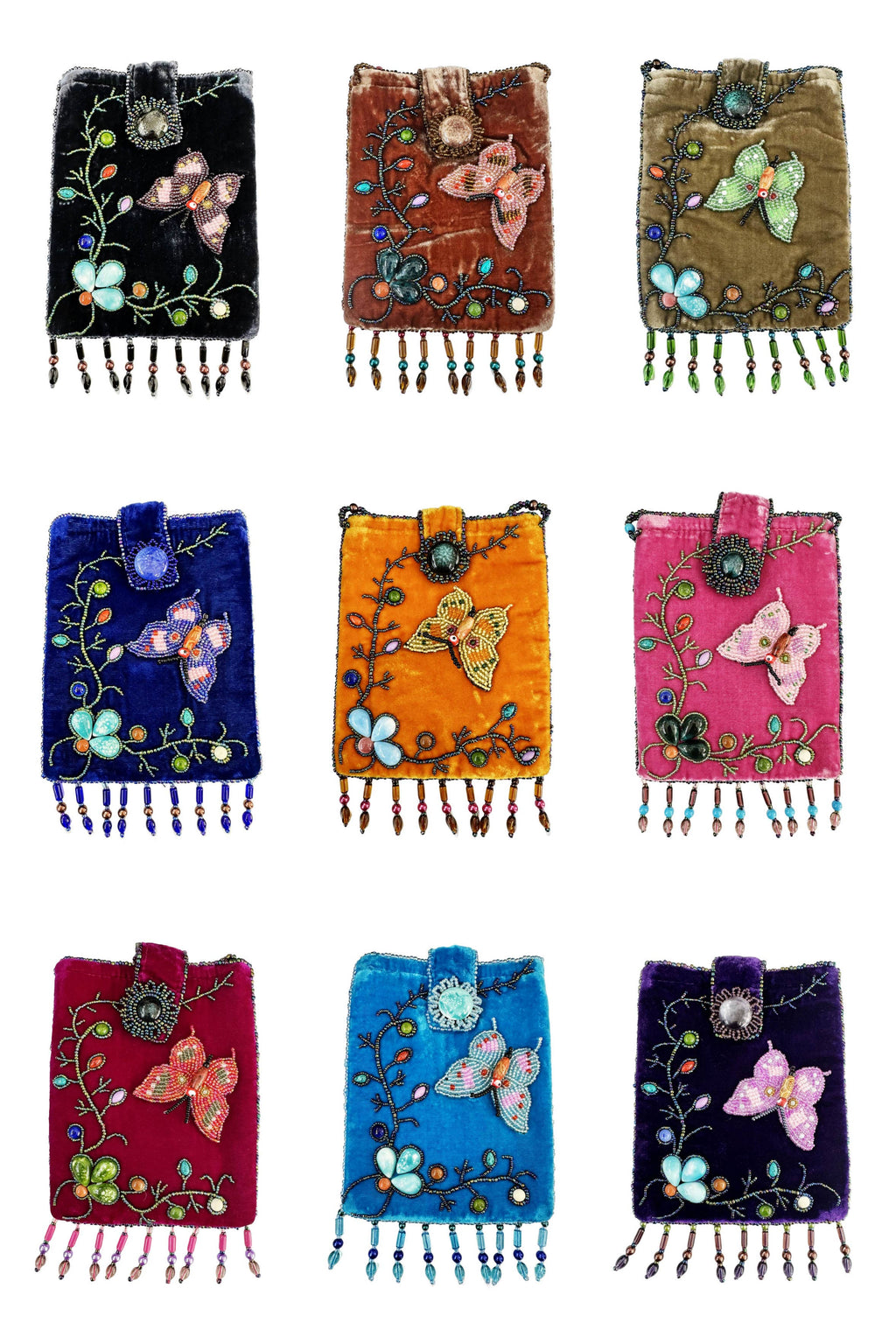 Rectangular Velvet Crossbody VBG15