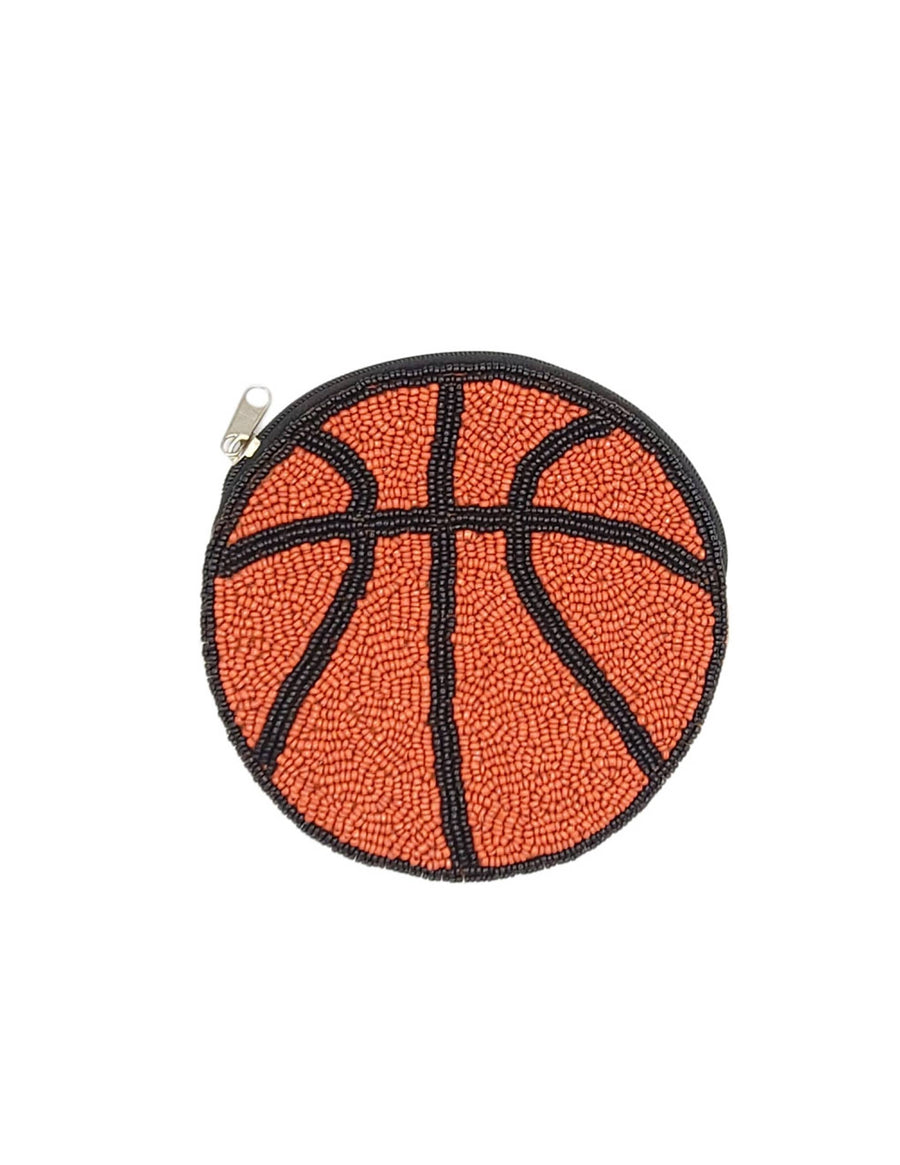 Round Basketball Beaded  Pouch LAC-CP-1220