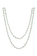 Crystal Beaded Chain Necklace N1163