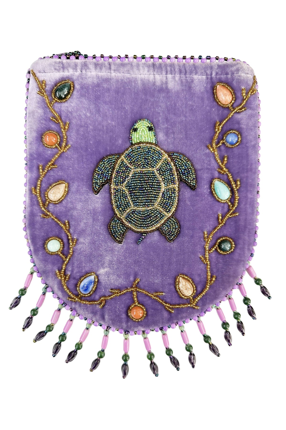 Skull Pattern Velvet Crossbody LUG