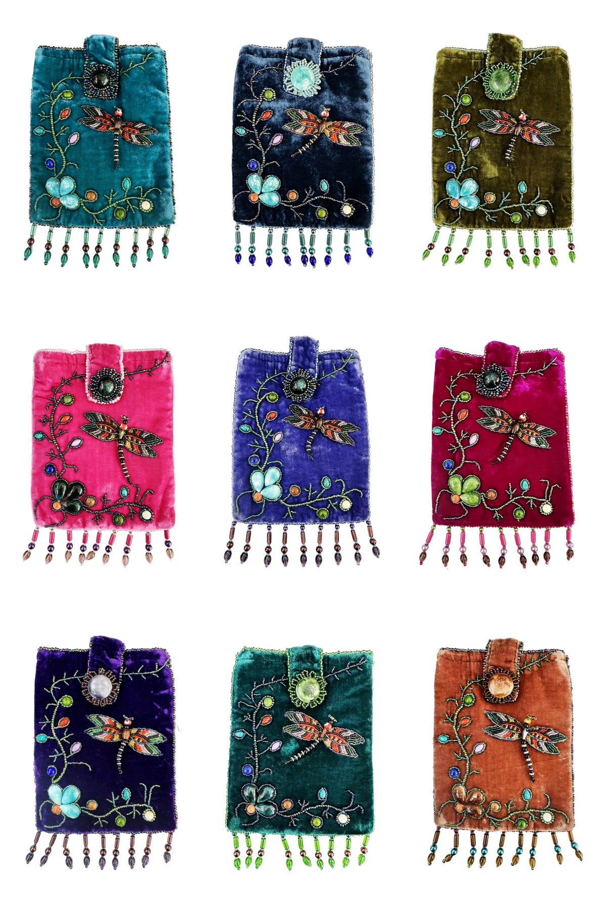 Rectangular Velvet Crossbody VBG15